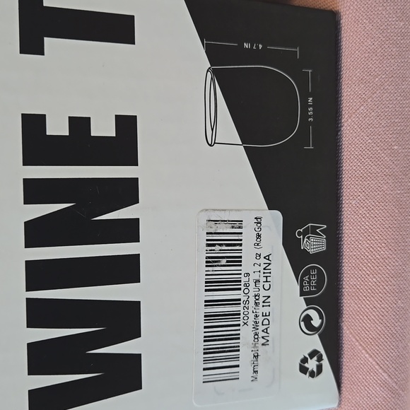 Halloween 12 oz Wine Tumbler Rose Gold w/ Lid & Bag NWOT - Picture 4 of 8